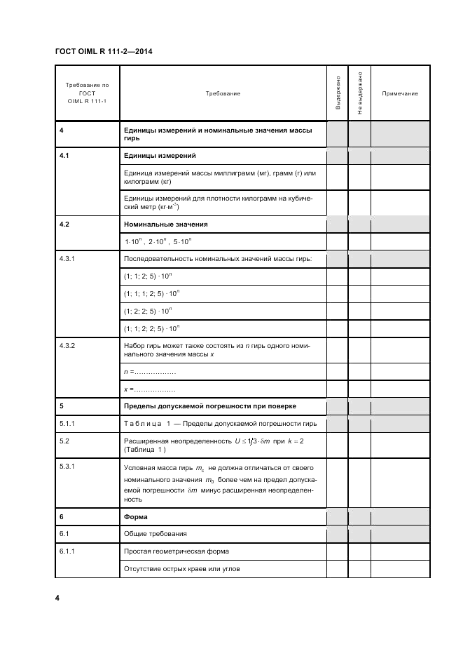 ГОСТ OIML R 111-2-2014, страница 11