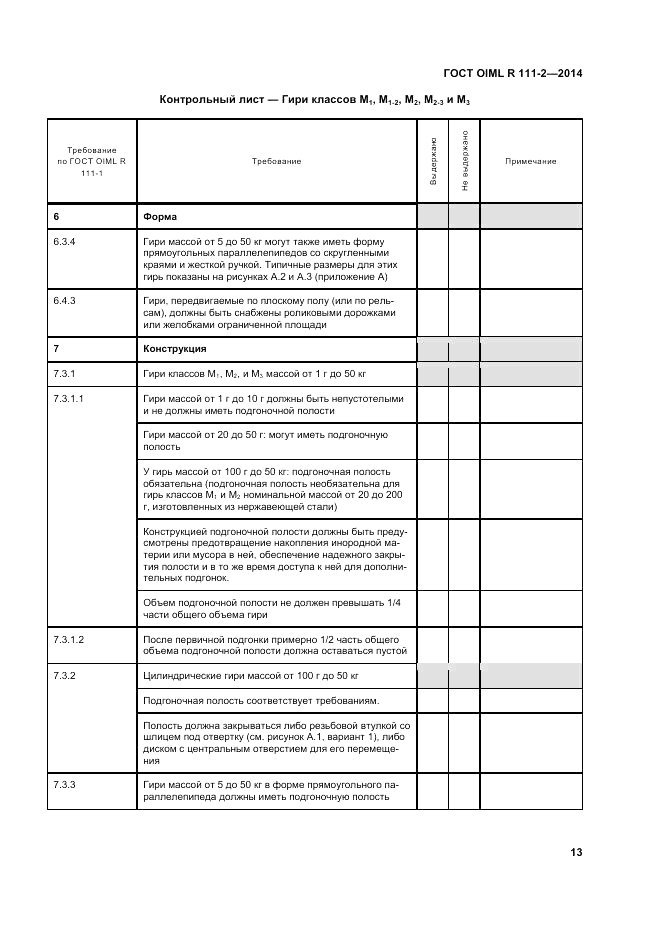 ГОСТ OIML R 111-2-2014, страница 20
