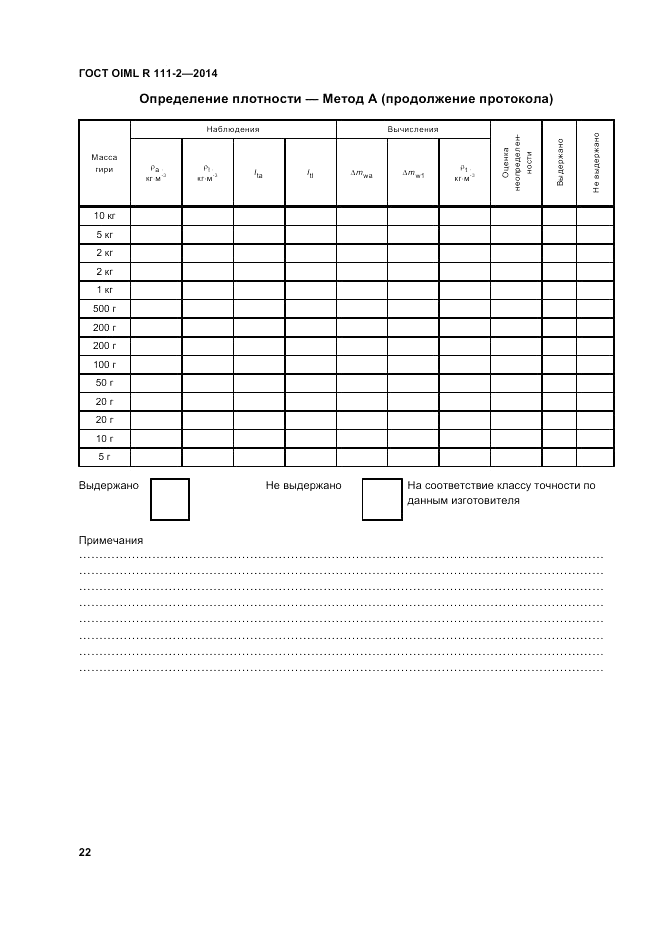 ГОСТ OIML R 111-2-2014, страница 29