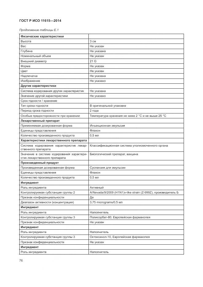 ГОСТ Р ИСО 11615-2014, страница 82