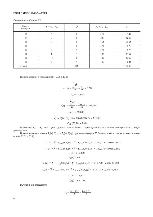 ГОСТ Р ИСО 11648-1-2009, страница 68