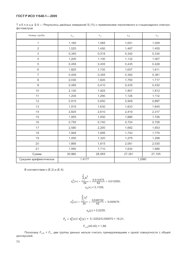 ГОСТ Р ИСО 11648-1-2009, страница 74