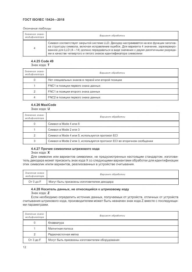 ГОСТ ISO/IEC 15424-2018, страница 18