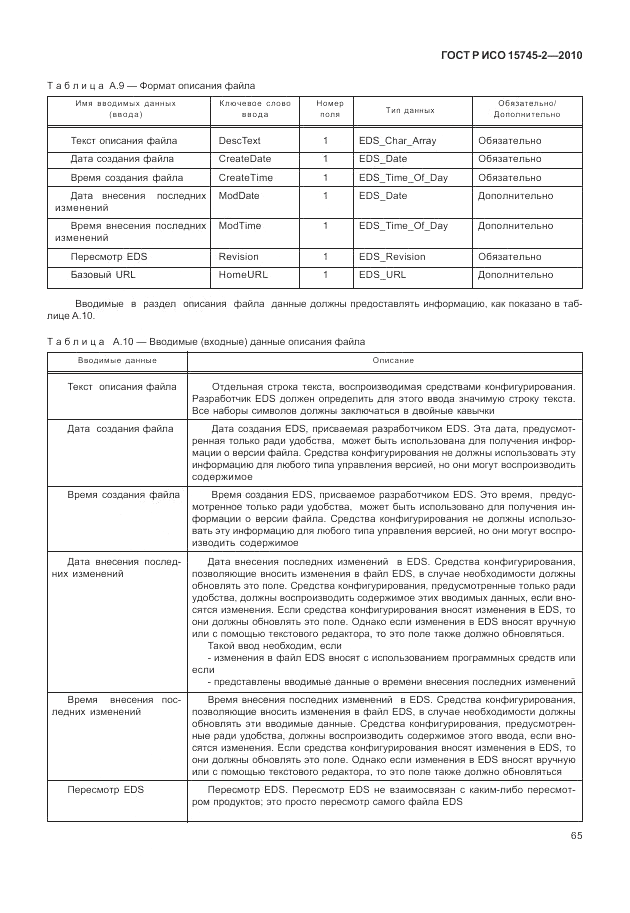 ГОСТ Р ИСО 15745-2-2010, страница 69