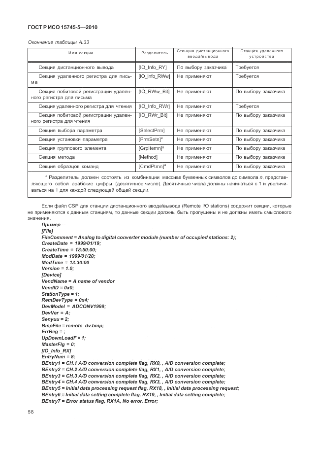 ГОСТ Р ИСО 15745-5-2010, страница 62