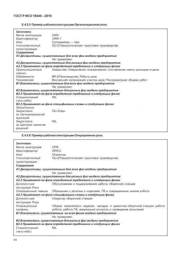 ГОСТ Р ИСО 19440-2010, страница 100