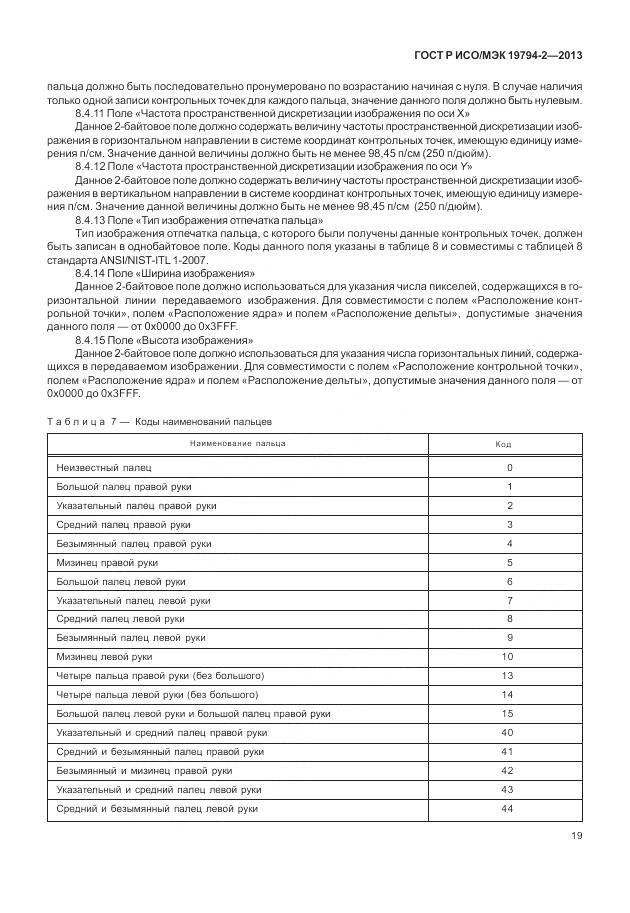 ГОСТ Р ИСО/МЭК 19794-2-2013, страница 23