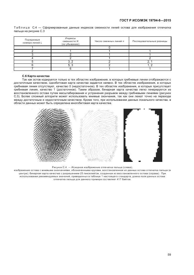 ГОСТ Р ИСО/МЭК 19794-8-2015, страница 63