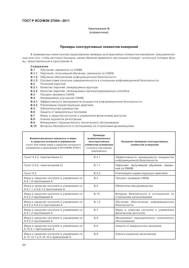 ГОСТ Р ИСО/МЭК 27004-2011, страница 30