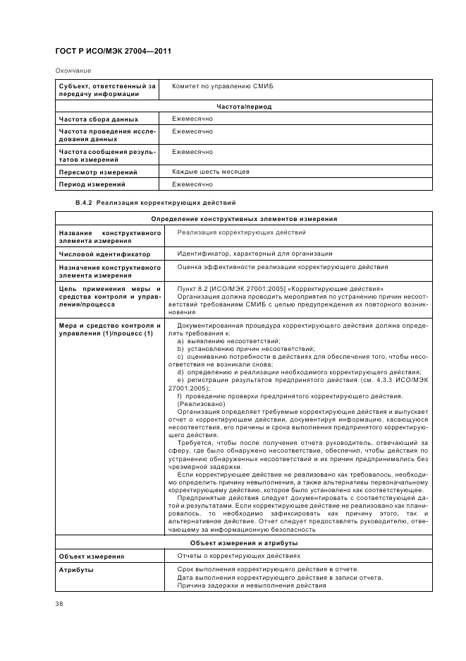 ГОСТ Р ИСО/МЭК 27004-2011, страница 44