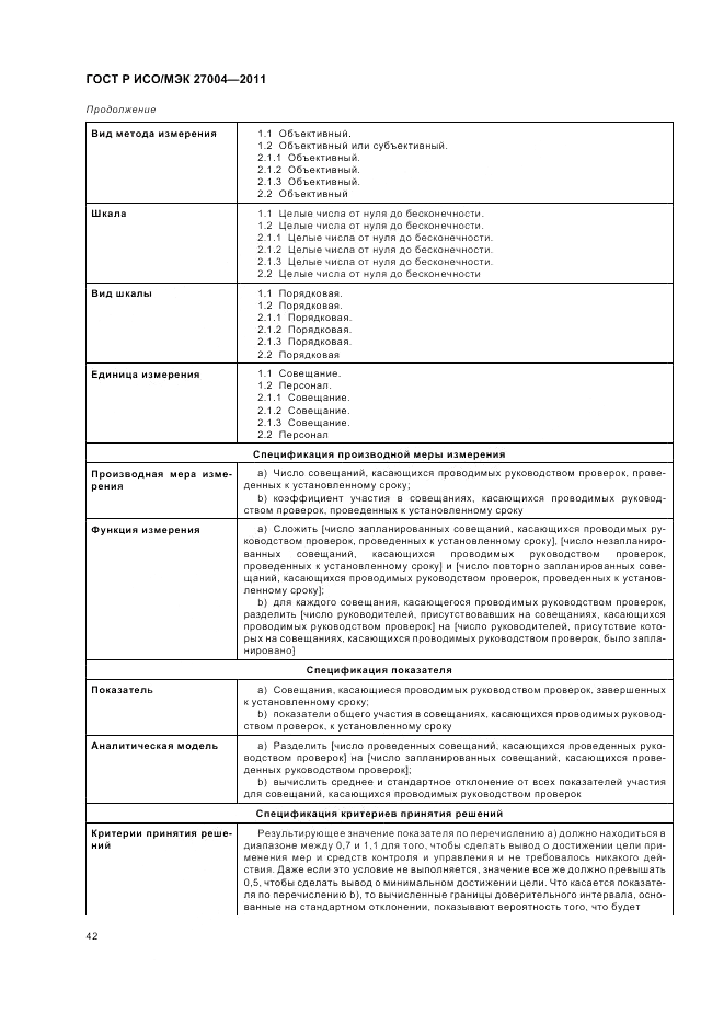 ГОСТ Р ИСО/МЭК 27004-2011, страница 48