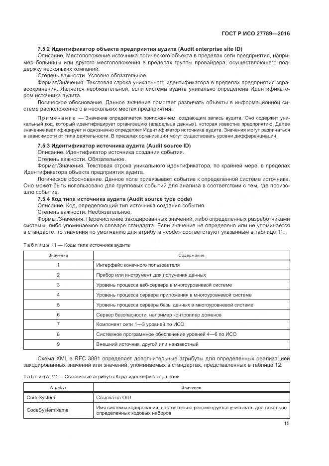 ГОСТ Р ИСО 27789-2016, страница 21