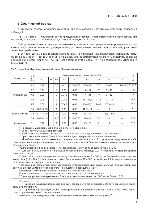 ГОСТ ISO 3506-2-2014, страница 9