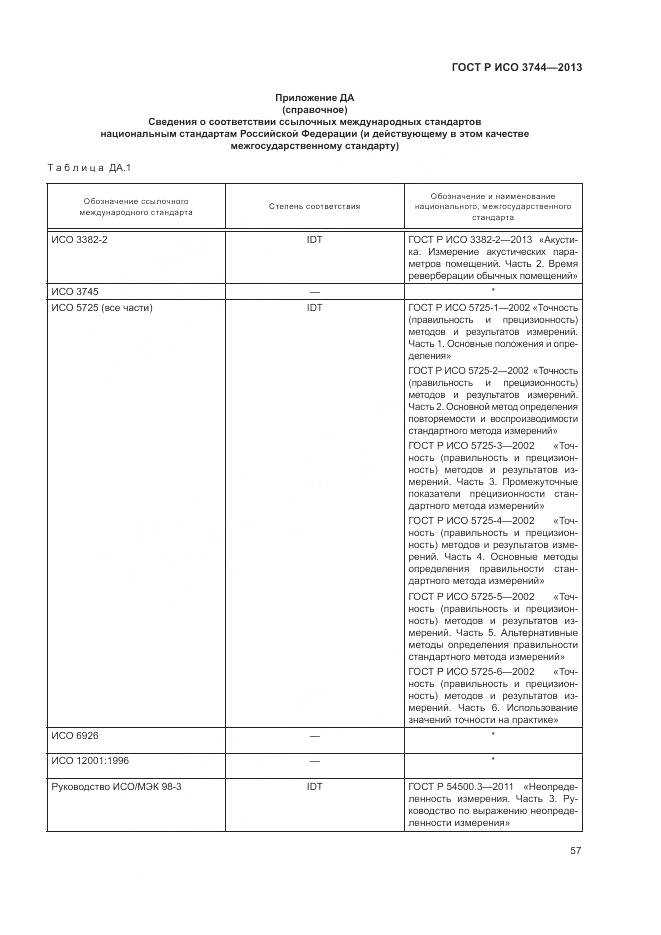 ГОСТ Р ИСО 3744-2013, страница 61