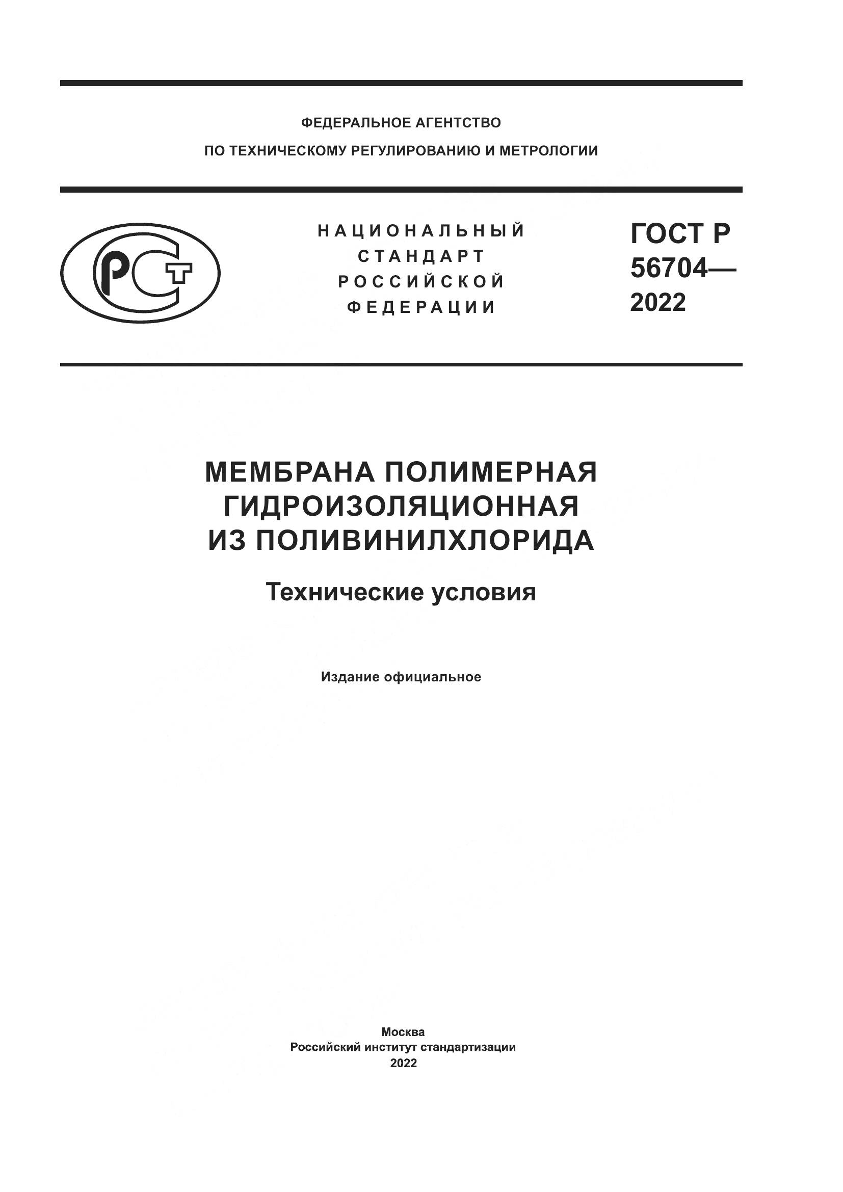 ГОСТ Р  56704-2022, страница 1