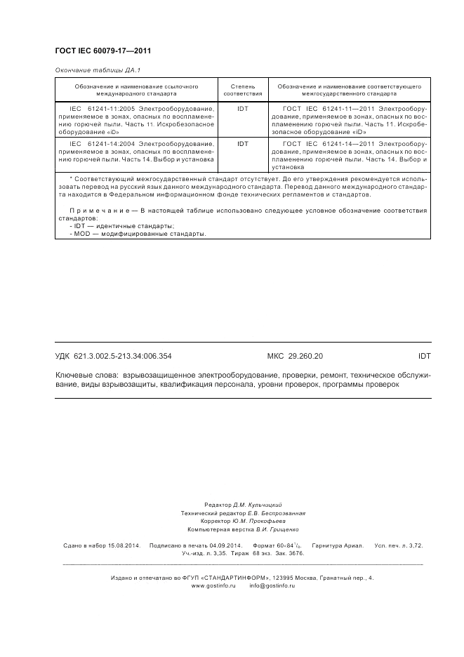 ГОСТ IEC 60079-17-2011, страница 32
