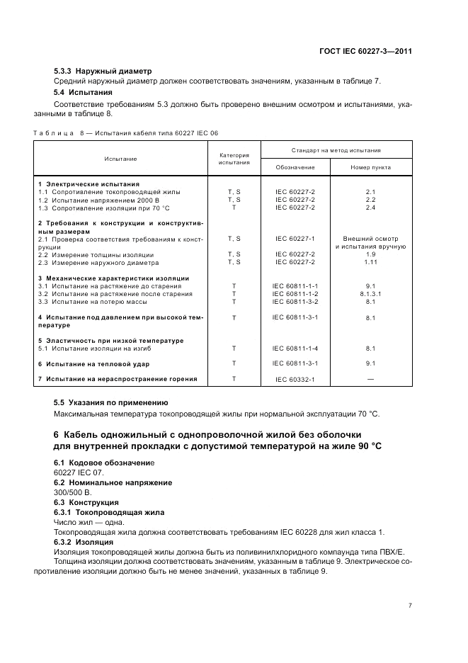 ГОСТ IEC 60227-3-2011, страница 12