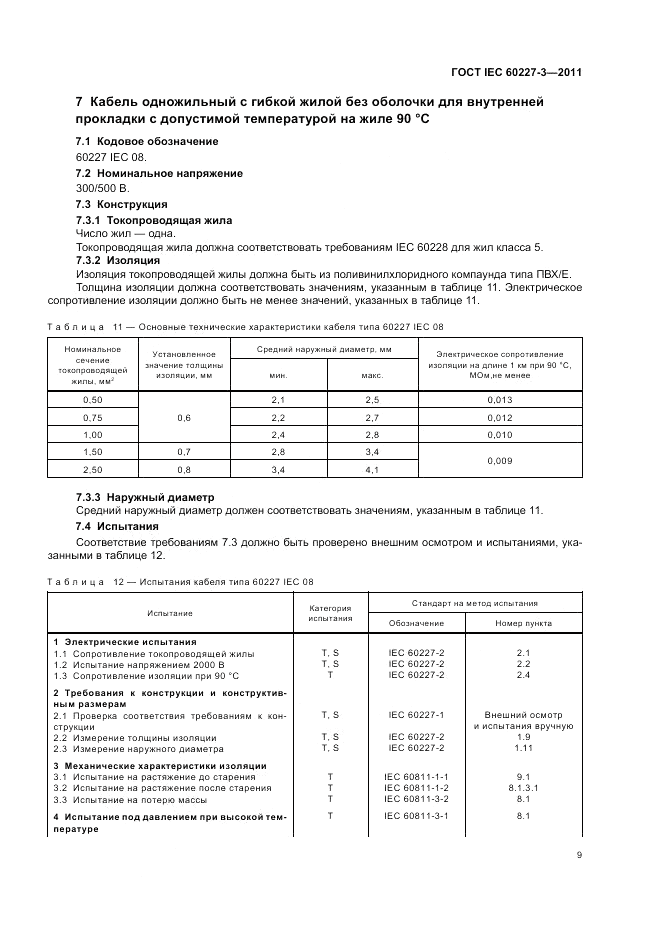 ГОСТ IEC 60227-3-2011, страница 14