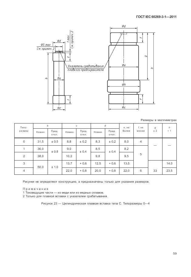 ГОСТ IEC 60269-3-1-2011, страница 67