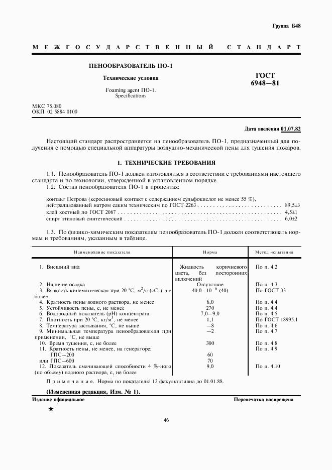 ГОСТ 6948-81, страница 1