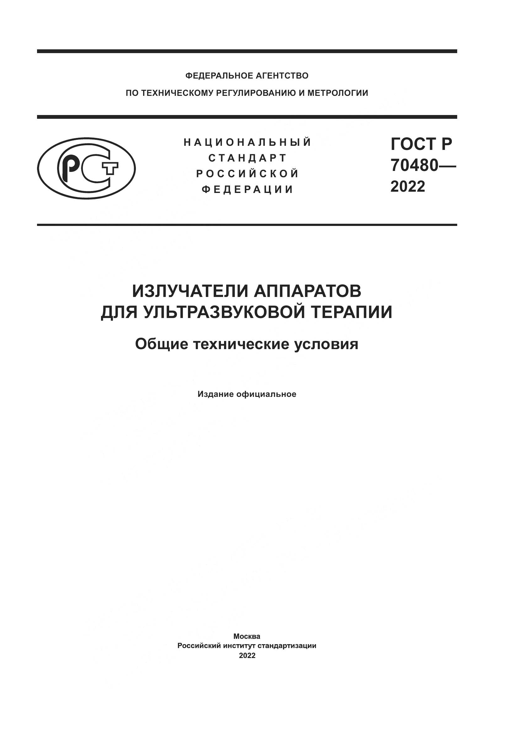 ГОСТ Р 70480-2022, страница 1
