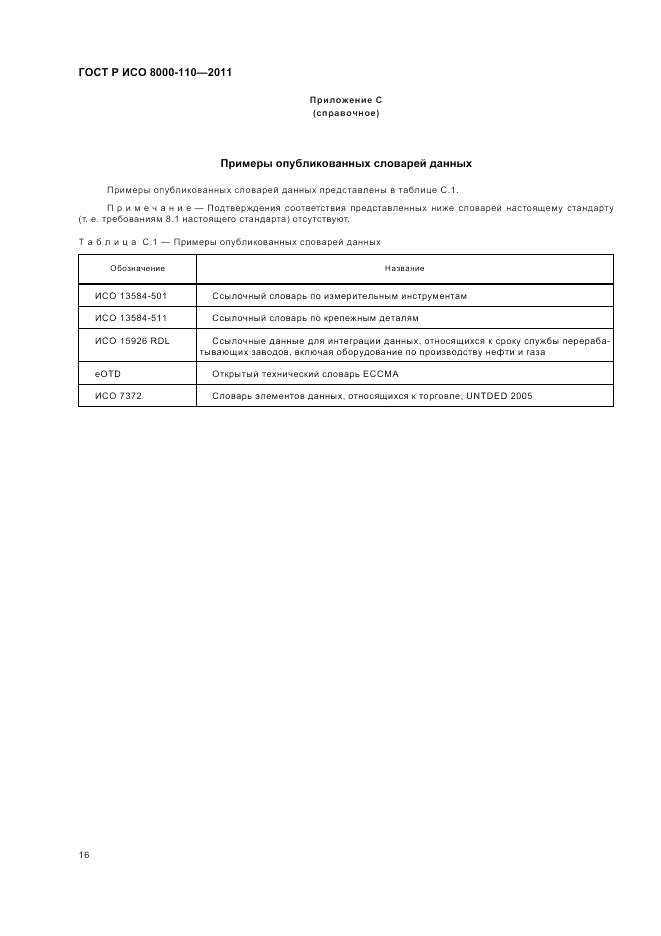 ГОСТ Р ИСО 8000-110-2011, страница 20