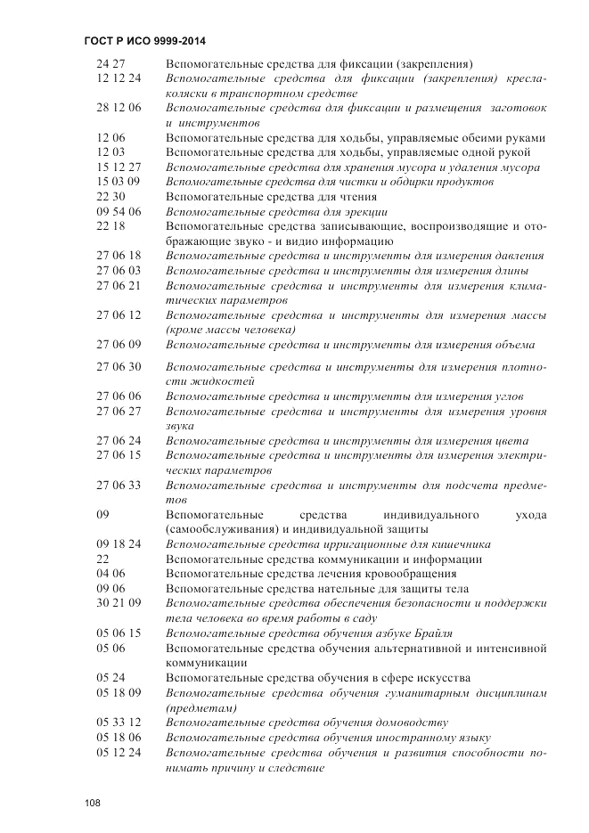 ГОСТ Р ИСО  9999-2014, страница 114
